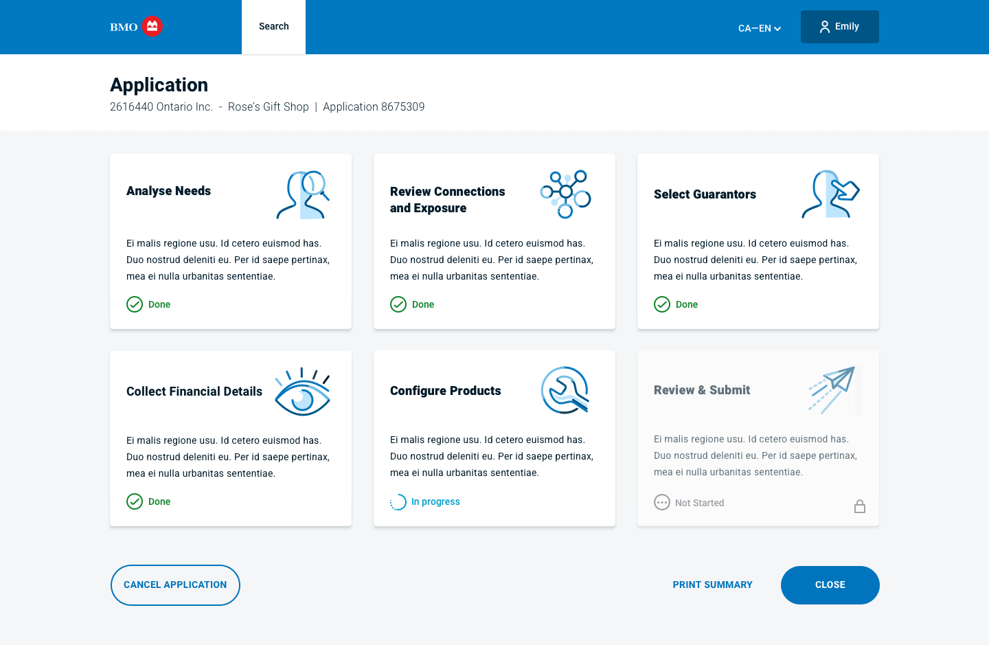 BBX dashbard page screenshot
